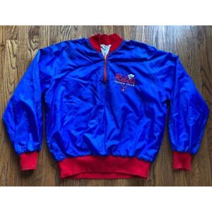 VTG 80s Vestavia Hills Rebels Windbreaker Mens XL Lined Baseball High School